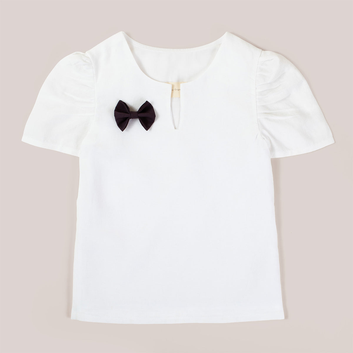 Organic Linen Blouse With Ruffle Sleeves image 0