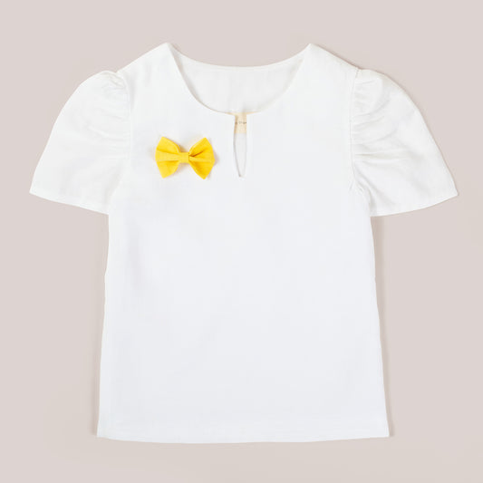 Girls Linen Blouse Made From Organic Belgian Fabric image 0