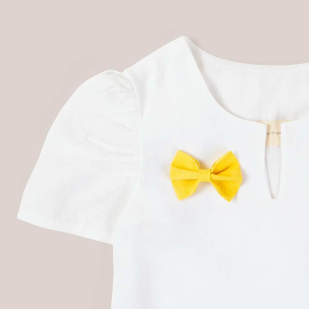 Girls Linen Blouse Made From Organic Belgian Fabric image 1